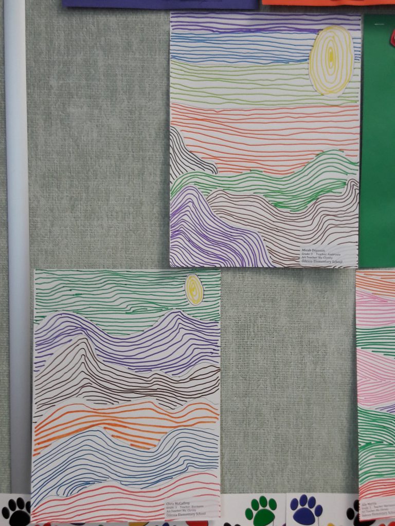 Art from 2nd & 3rd gr.